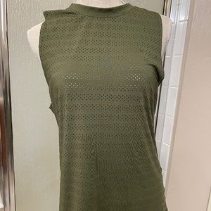 Zyia Active Army Green Tank (M)